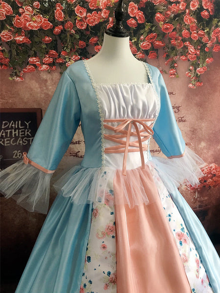 Erika Blue Dress Cosplay Costume