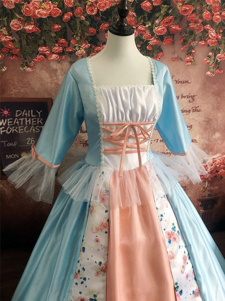 Erika Blue Dress Cosplay Costume