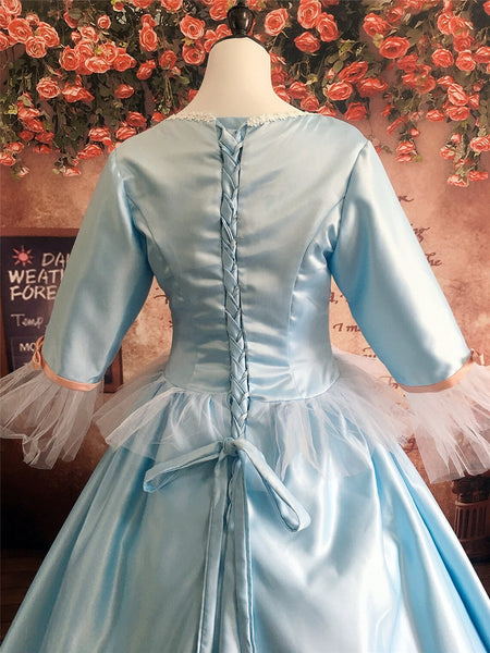 Erika Blue Dress Cosplay Costume