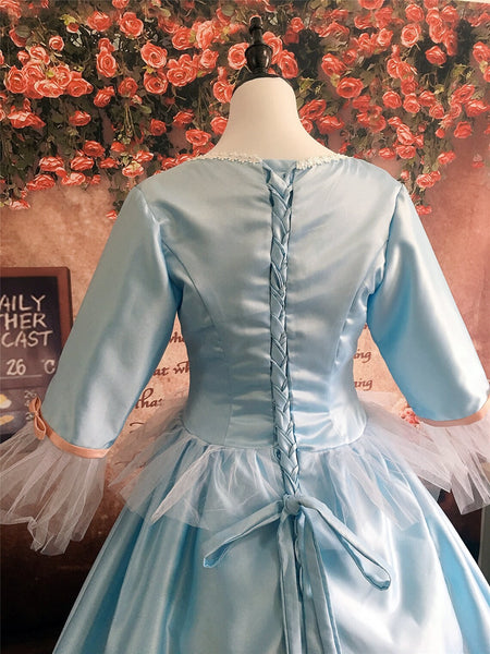 Erika Blue Dress Cosplay Costume