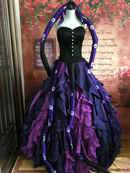 Ursula Costume With Tentacle Adult Halloween Costume
