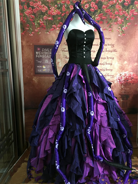 Ursula Costume With Tentacle Adult Halloween Costume