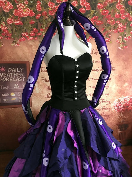 Ursula Costume With Tentacle Adult Halloween Costume