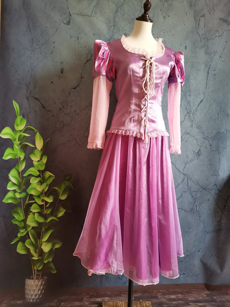 Inspired Tangled Rapunzel Dress Rapunzel Outfit Costume