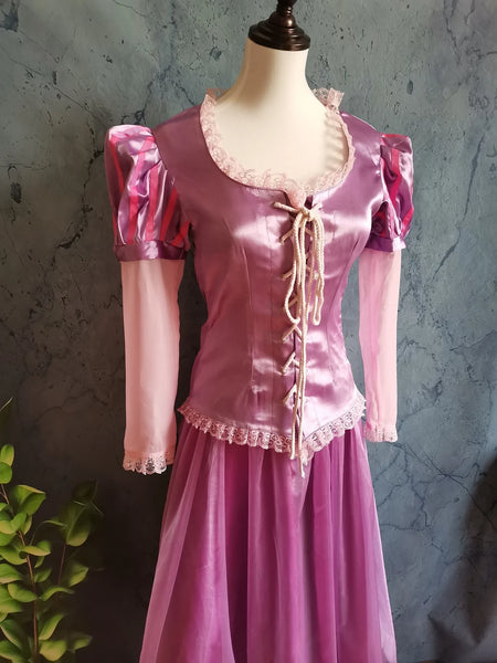 Inspired Tangled Rapunzel Dress Rapunzel Outfit Costume