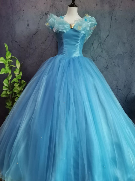 Inspired Cinderella Dress Movie Cinderella Cosplay Costume
