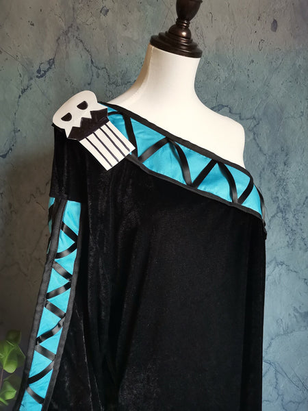 Inspired Female Hades Costume, Hades Cosplay Dress Adult Outfit