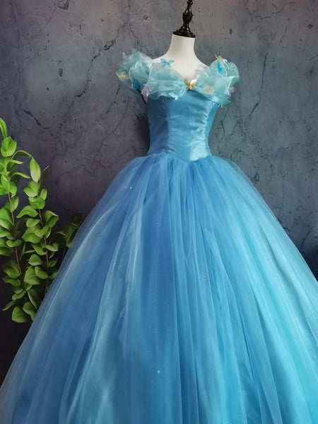 Inspired Cinderella Dress Movie Cinderella Cosplay Costume