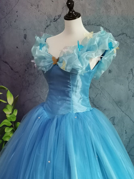 Inspired Cinderella Dress Movie Cinderella Cosplay Costume