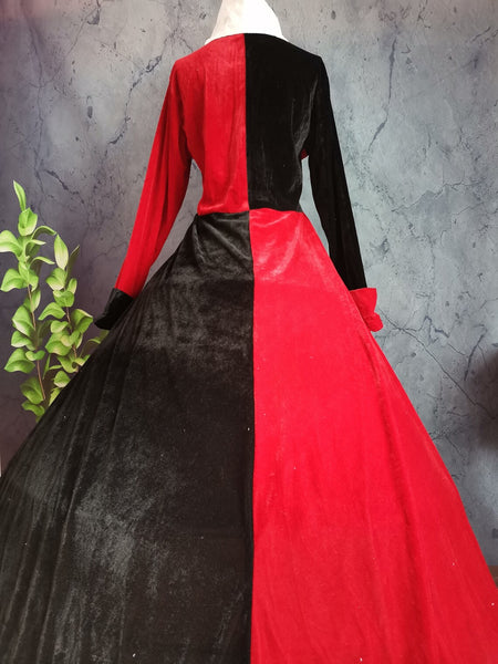 Inspired Alice in Wonderland Queen of Hearts Costume, Red Queen Dress Cosplay Costume