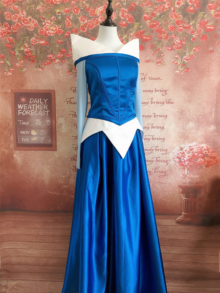 Blue Princess Aurora Dress Cosplay Costume Sleeping Beauty – Mermaidcosplay