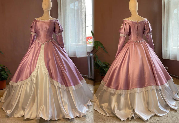 Ariel Inspired Pink Ballgown – The Little Mermaid Cosplay Dress