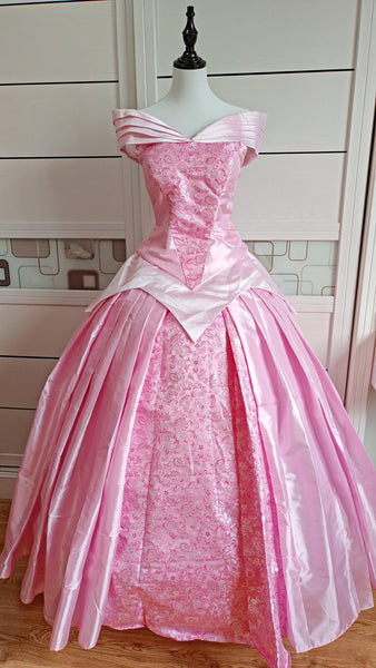 Inspired Pink Princess Aurora Dress Cosplay Costume