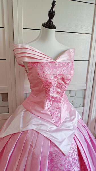 Inspired Pink Princess Aurora Dress Cosplay Costume
