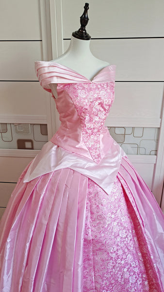 Inspired Pink Princess Aurora Dress Cosplay Costume