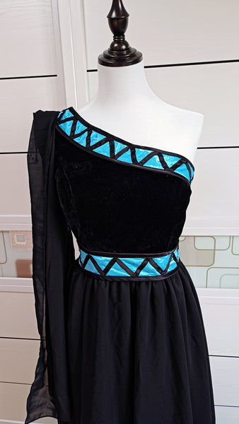 Inspired Female Hades Costume, Hades Cosplay Dress Adult Outfit