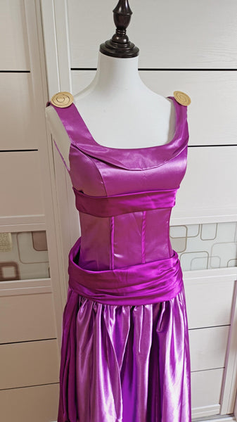 Inspired Purple Megara Dress Meg Cosplay Costume