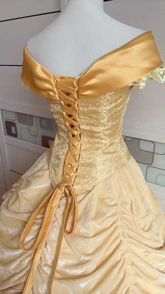 Inspired Belle Princess Cosplay Costume Belle Dress