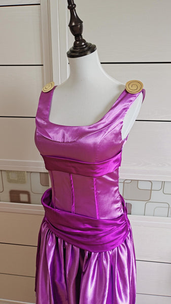 Inspired Purple Megara Dress Meg Cosplay Costume
