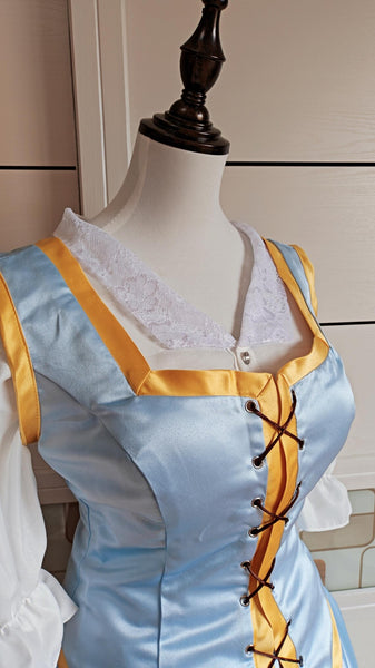 Inspired Once Upon a Time Belle Dress Cosplay Costume