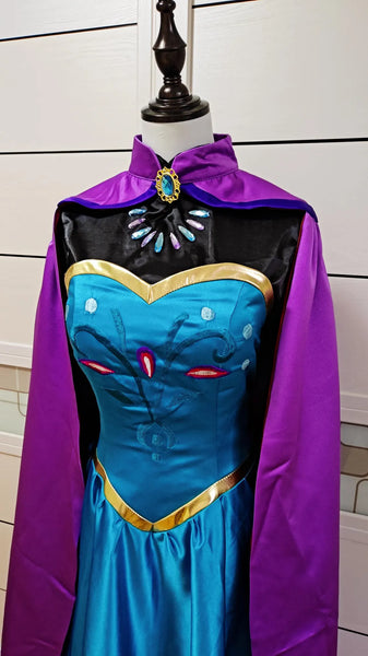 Inspired Elsa Coronation Dress Embroidery Cosplay Costume