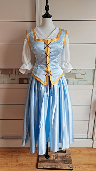 Inspired Once Upon a Time Belle Dress Cosplay Costume