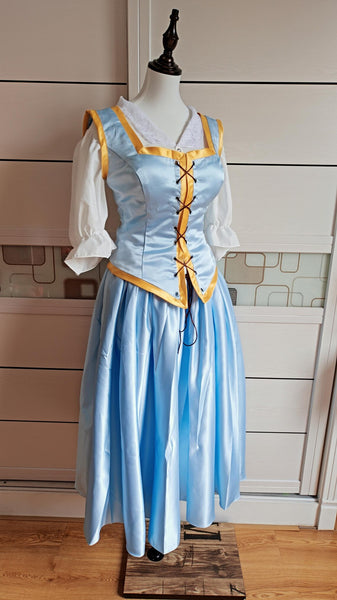 Inspired Once Upon a Time Belle Dress Cosplay Costume