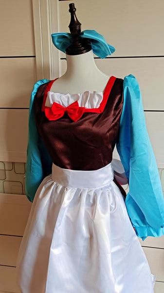 Inspired Cinderella Maid Daily dress Cosplay Costume