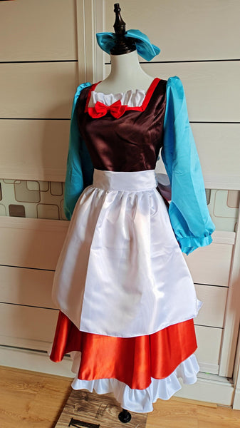 Inspired Cinderella Maid Daily dress Cosplay Costume