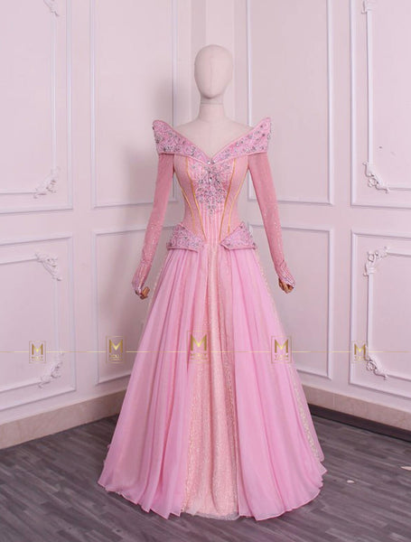 Princess Aurora Pink Cosplay Costume Aurora Cosplay Dress