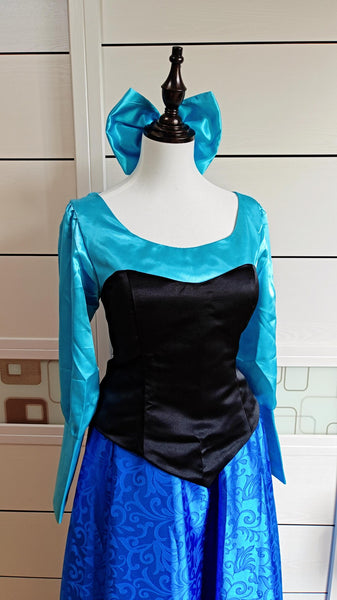 Inspired Princess Ariel Blue Dress Cosplay Costume