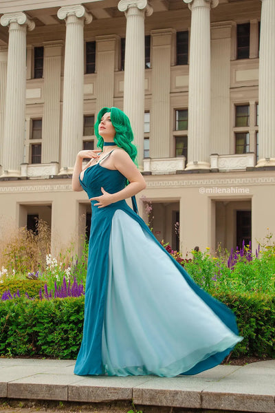 Princess Neptune Cosplay Dress: Sailor Moon Michiru Kaioh Costume