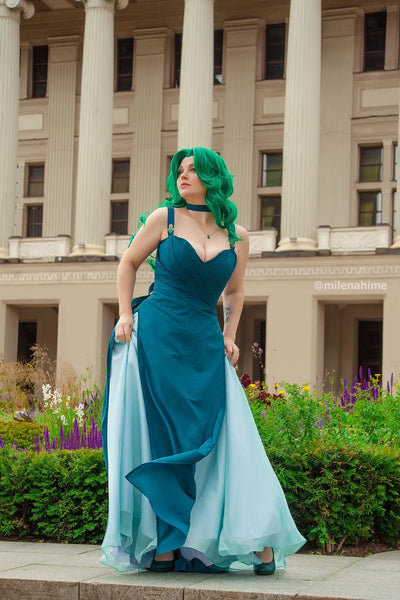 Princess Neptune Cosplay Dress: Sailor Moon Michiru Kaioh Costume