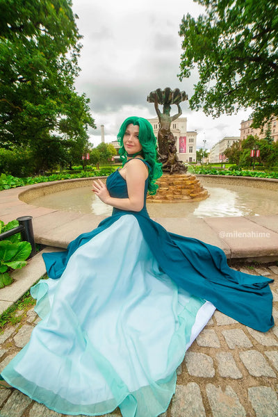 Princess Neptune Cosplay Dress: Sailor Moon Michiru Kaioh Costume