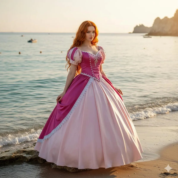 Ariel pink dress Cosplay custommade Disney princess custommade