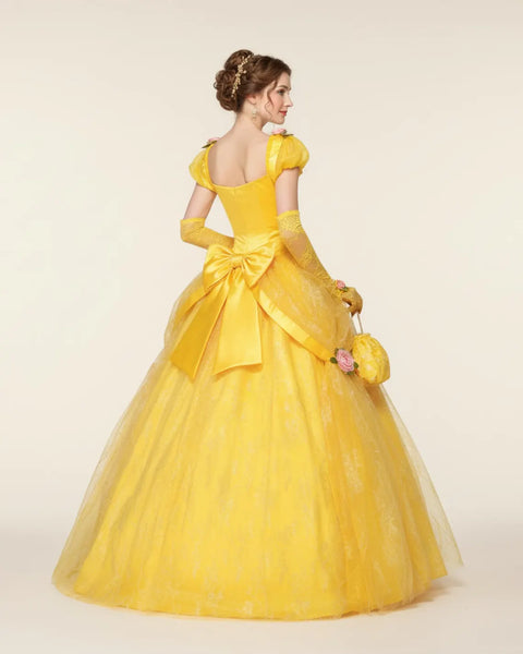 Yellow Princess Halloween Dress  | Fairy Stage Outfit | Traditional Women’s Cosplay Gown