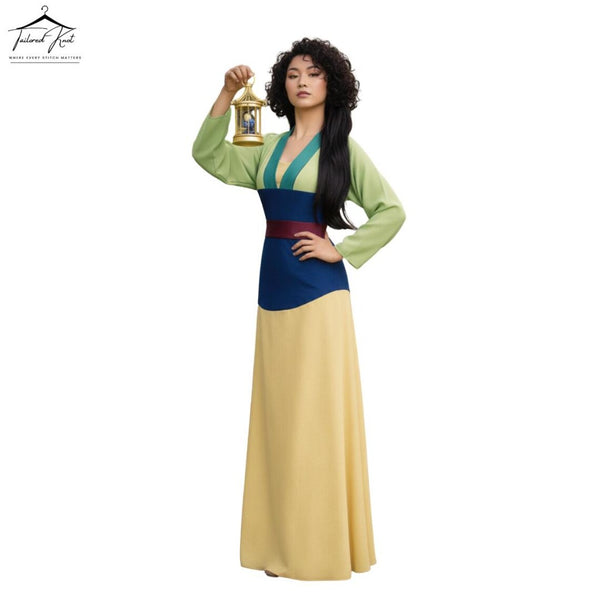 Princess Mulan Costume Dress | Women’s Warrior Princess Cosplay Outfit