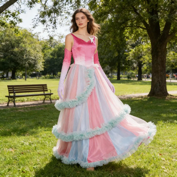 Glinda the Good Witch Cosplay Costume Glinda Pink Costume dress