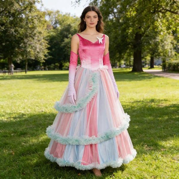 Glinda the Good Witch Cosplay Costume Glinda Pink Costume dress
