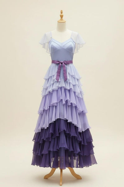 Hermione Yule Ball Dance Dress | Wizard Ball Gown Cosplay Costume | Pink & Lavender Fairy Formal Dress