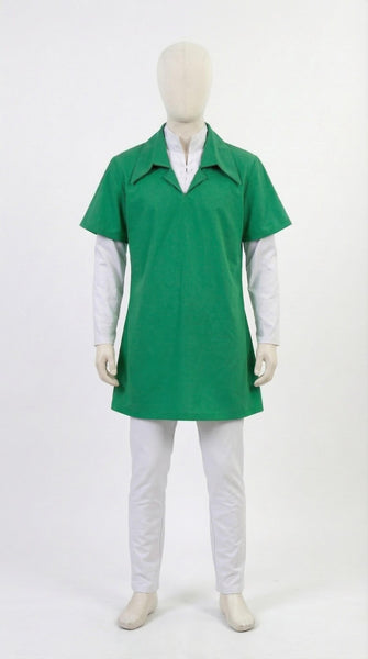 Link Inspired Cosplay Costume, Fantasy Elf Hero Outfit, Green Tunic Cosplay Set