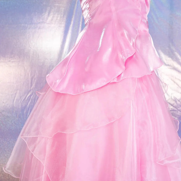 Pink Princess Ball Gown Cosplay Costume Fairy Tale Dress Adult Halloween Costume Elegant Party Dress Fantasy Princess Outfit Custom Size