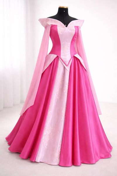 Cosplay Aurora pink dress Disney princess custom made