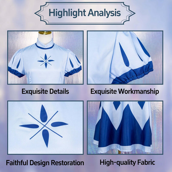 Angelic Seraphim Style Polyester Dress Cosplay Outfit Themed Party Halloween Role Play Events