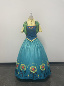 Frozen Fever Anna Cosplay Dress Anna Princess Gown Women Girls Hallowe –  Mermaidcosplay