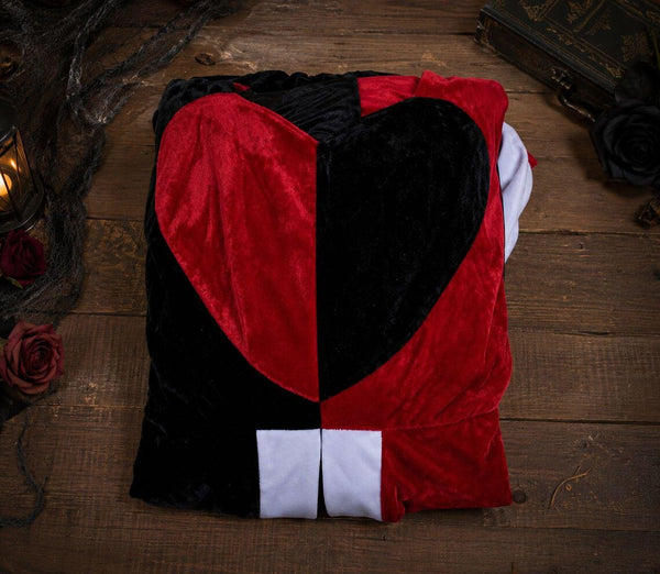 Queen of Hearts Costume for Women – Halloween Red Black Dress, Wonderland Villain Cosplay, Gothic Queen Outfit, Adult Fancy Dress