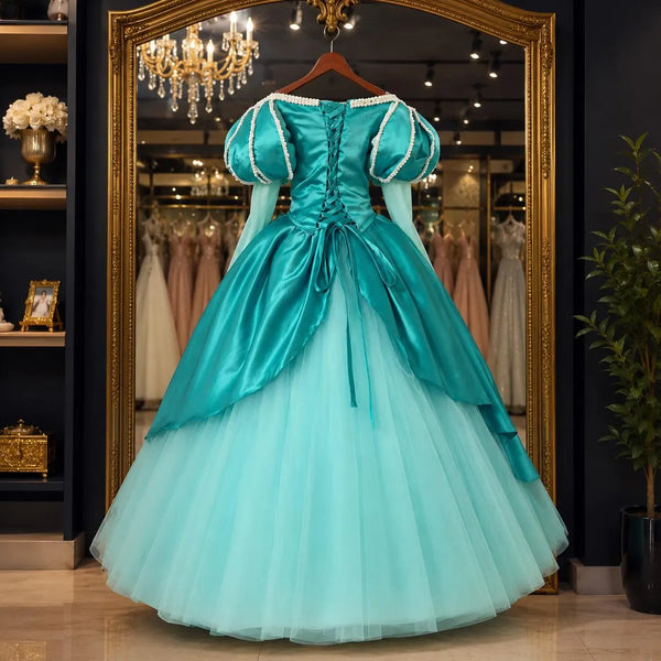 Handmade - Cosplay Ariel Costume, Ariel Blue Dress Costume, Ariel Adult Costume
