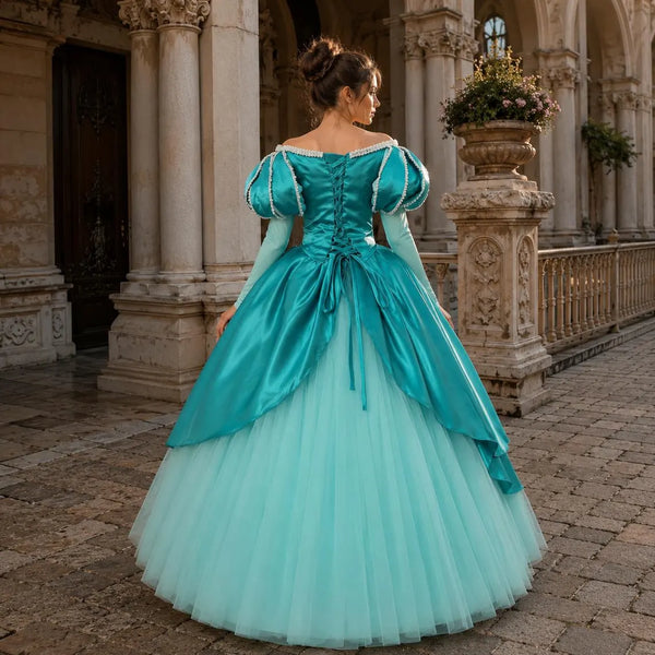 Handmade - Cosplay Ariel Costume, Ariel Blue Dress Costume, Ariel Adult Costume