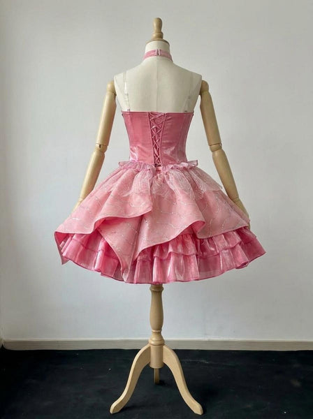 Glinda Layered Party Dress Anime Style