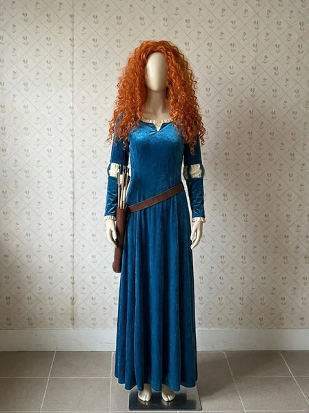 Brave Princess Merida Costume +wig